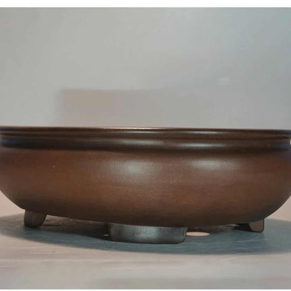 Purple clay handmade classical style desktop flowerpot measuring 58cm by 47cm