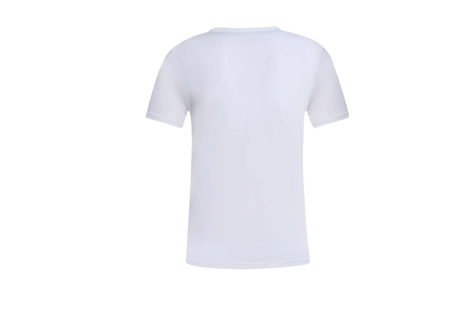 White cotton t-shirt overalls with round neck and short sleeves for teenage summer wear