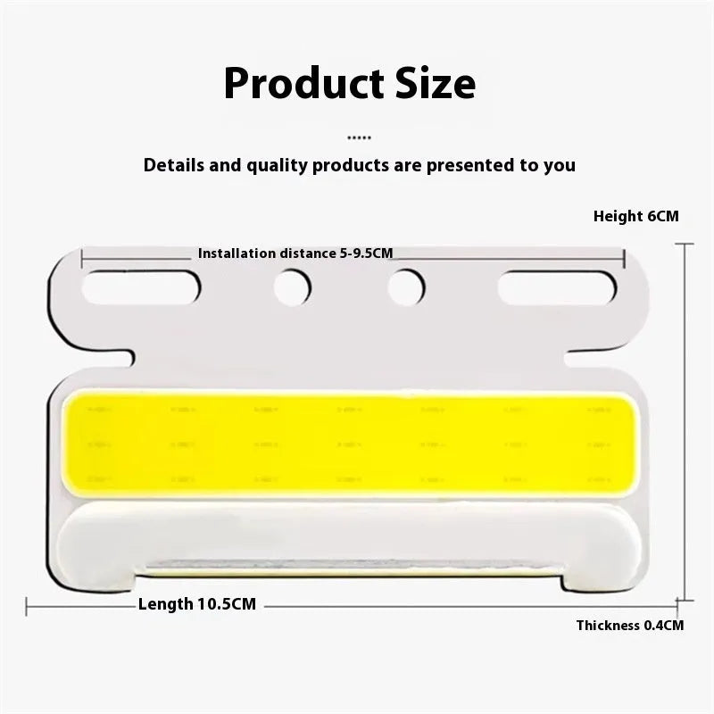 Waterproof aluminium alloy truck side light with super bright COB LED, shown in multiple colour options for 12V and 24V vehicle systems.
