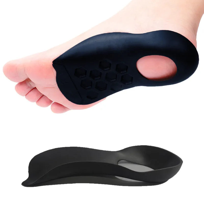 TPR arch support varus correction insole in white, black, or skin colour for sizes 35-45.