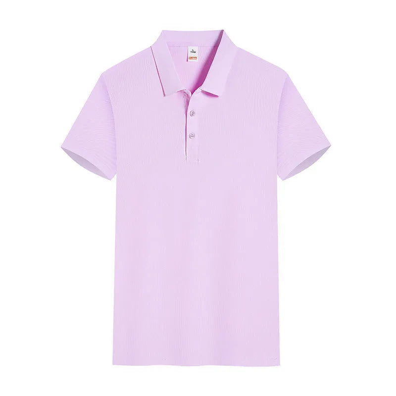 Large size cotton summer work clothes pullover in short sleeve design showing multiple colour options