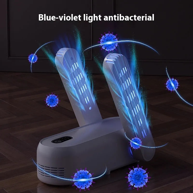 Intelligent automatic shoe dryer with timer display and heating unit for footwear drying