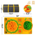 Large polar fleece sniffing pad 85x50cm cushion gift ball colour with hidden treat pockets for dogs and cats