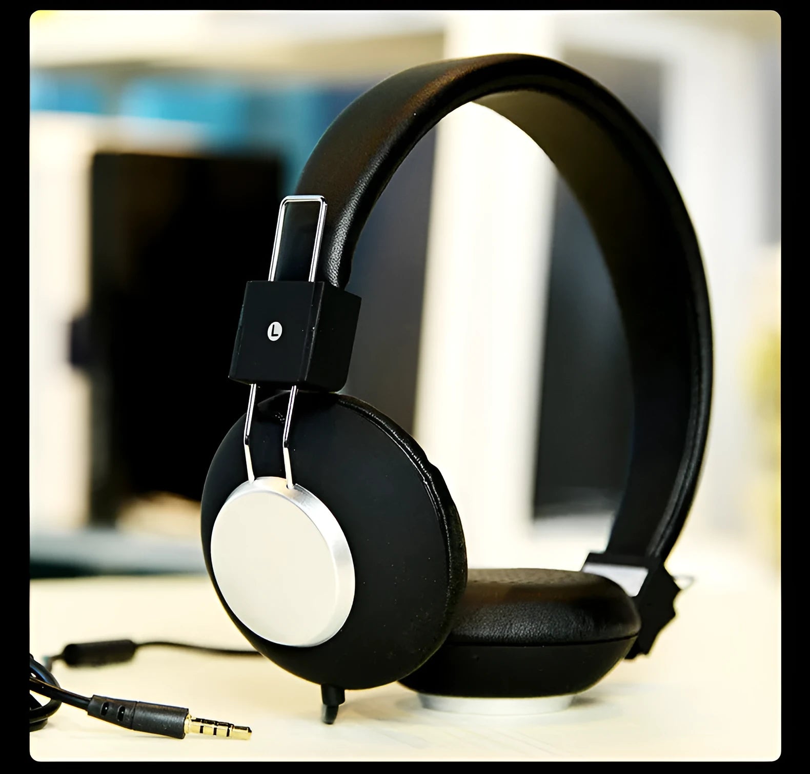 Wired head-mounted sports earphones in multiple colours with 3.5mm plug