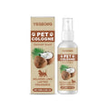 100 ml bottle of coconut scented pet deodorant spray with spray trigger.