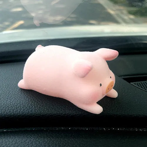 Cartoon pig resin car dashboard ornament decorative accessory