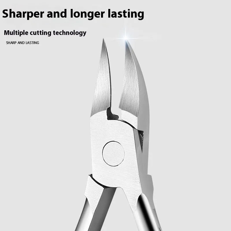 Bevel olecranon groove nail clippers in choice of five colours: black, red, blue, pink, white.