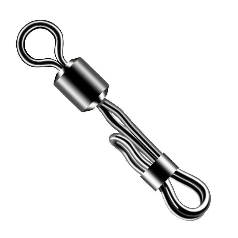 Brass quick change barrel swivel fishing clamp for fast line changes