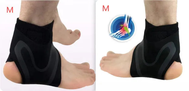 Adult ankle support brace for right or left foot in L M XL sizes for basketball running cycling