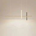 Simple Nordic chandelier LED dining room lamp with three colour light in black or white frame
