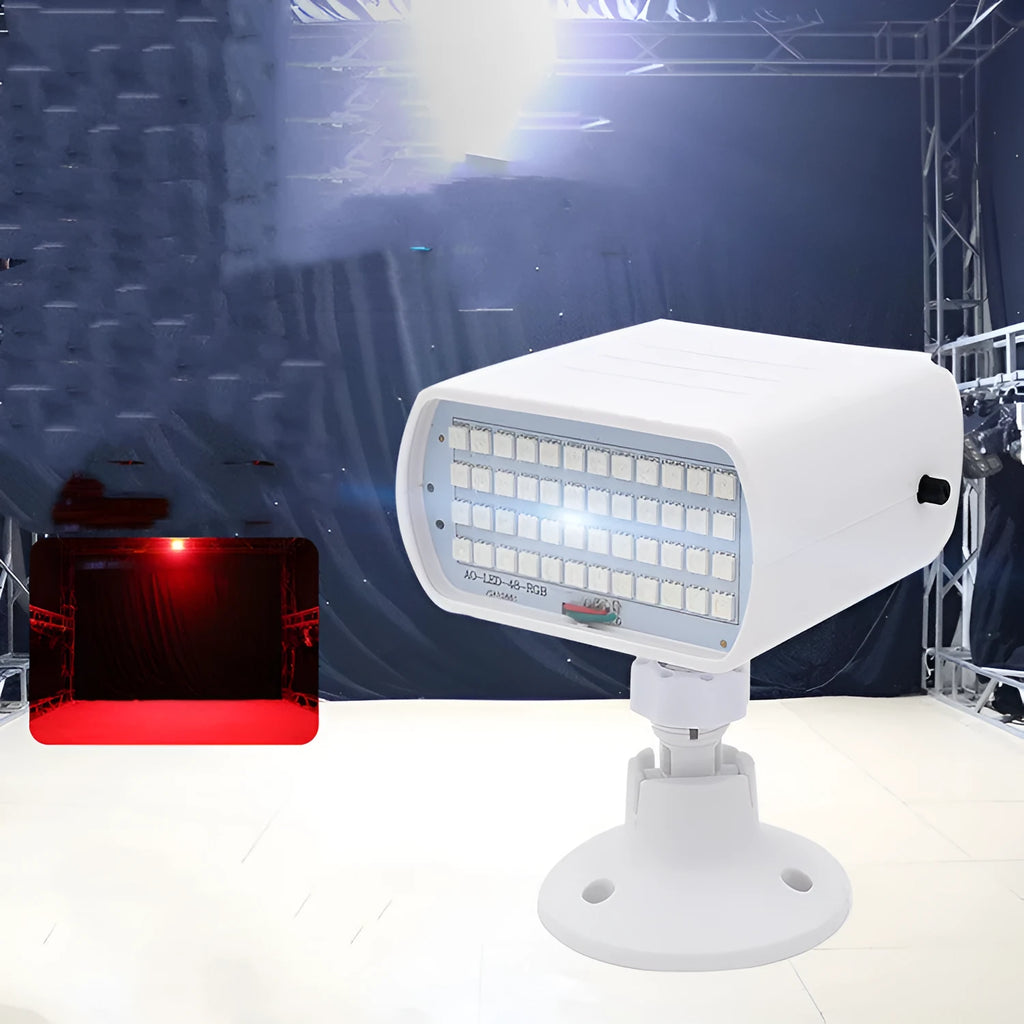 Sound control 48 LED stage strobe light unit with compact design for venue lighting