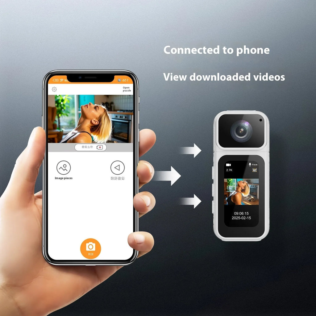 S80 HD sports camera in black, showing compact size and lens on white background