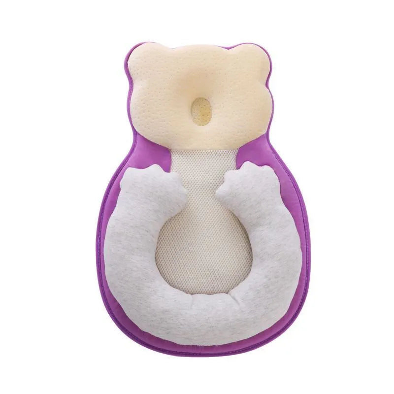 Portable folding baby travel bed with cotton cushion and flat sleep pillow