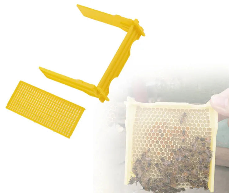 Three white EPS foam bee breeding boxes for hive mating and pollination.