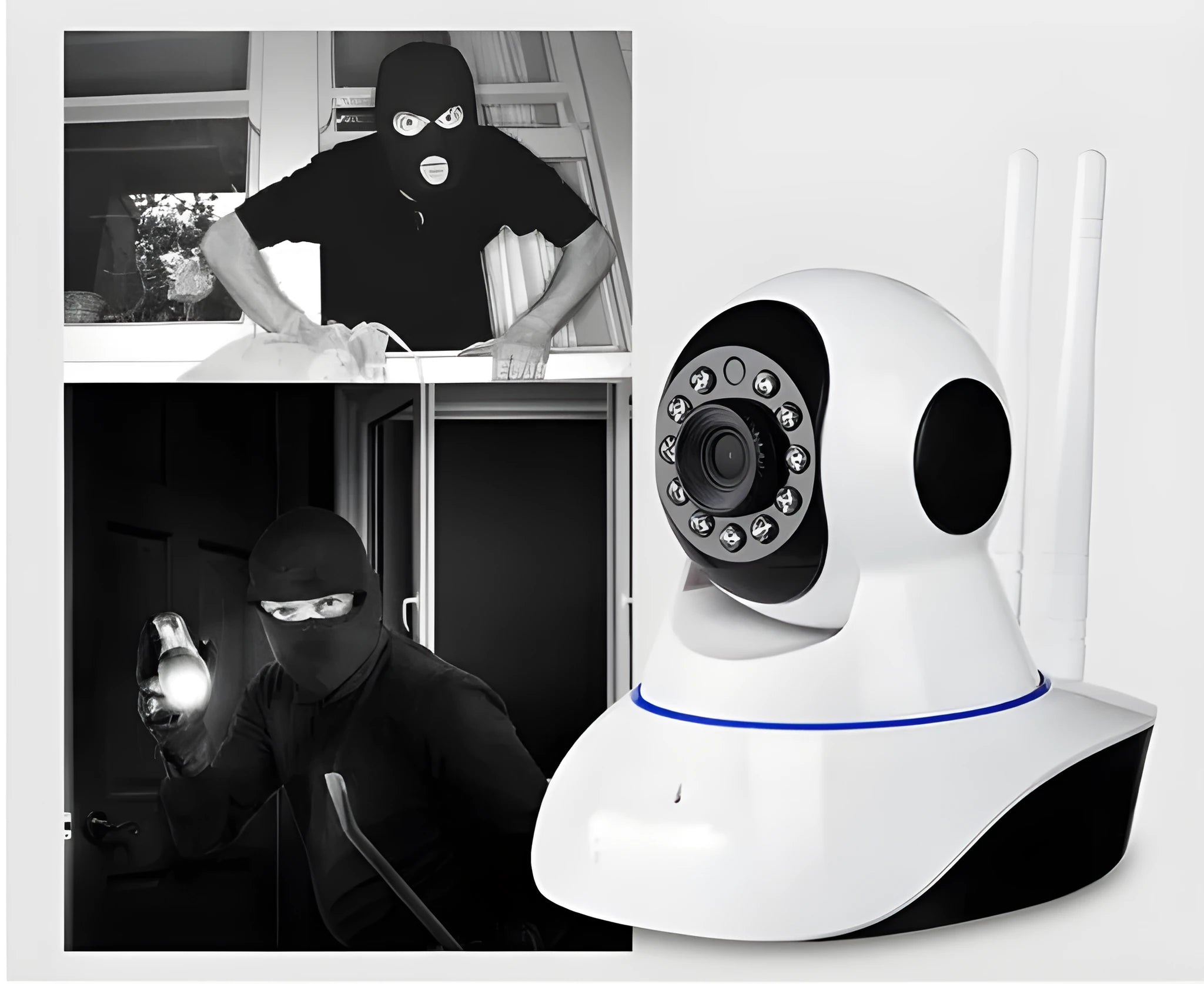 Wireless 1080P indoor dome camera with 3.6mm lens and plastic case