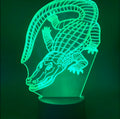 Home 3D creative LED colour changing night light with remote control and acrylic shade in black touch finish