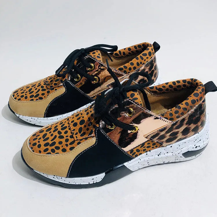 Women's casual suede sneakers with a wedge heel in various colour options