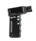 Black and white smart guitar tuner with colour LCD display and string winder function