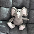 Soothing vocal dog toy for medium and large dogs, bite-resistant, big, in grey, red or yellow.