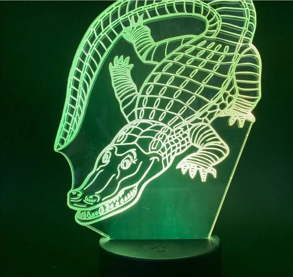Home 3D creative LED colour changing night light with remote control and acrylic shade in black touch finish
