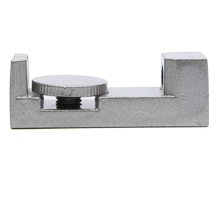 Silver metal watch strap link remover tool set for adjusting bracelet links