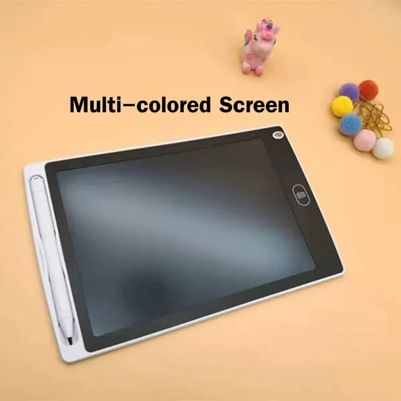 8.5 inch electronic drawing board with LCD screen and stylus pen in blue