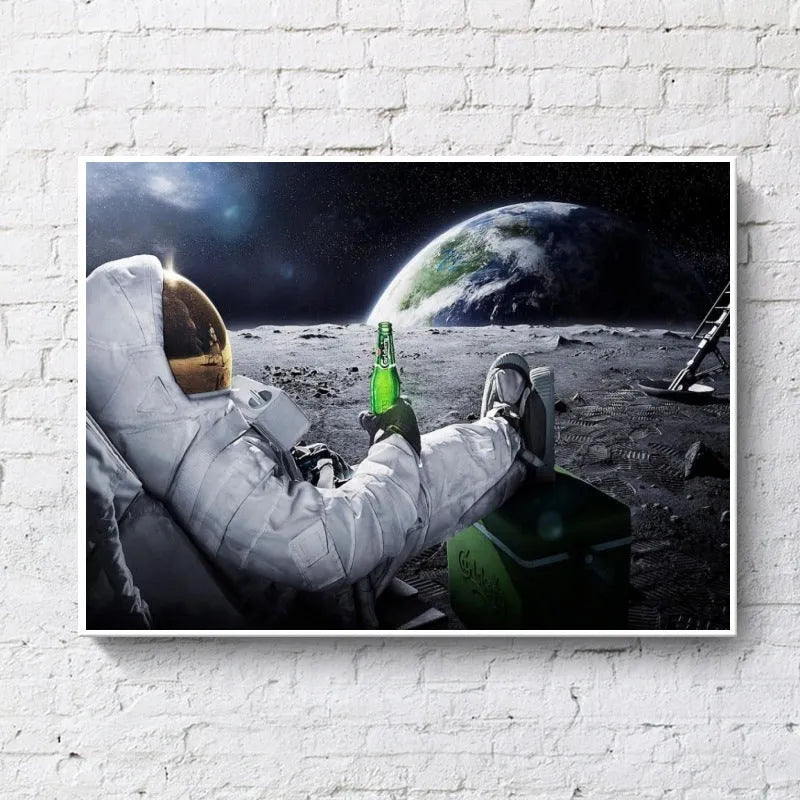 Frameless American style poster print in HZ205 for living room wall decoration, shown as a flat single-piece oil painting print