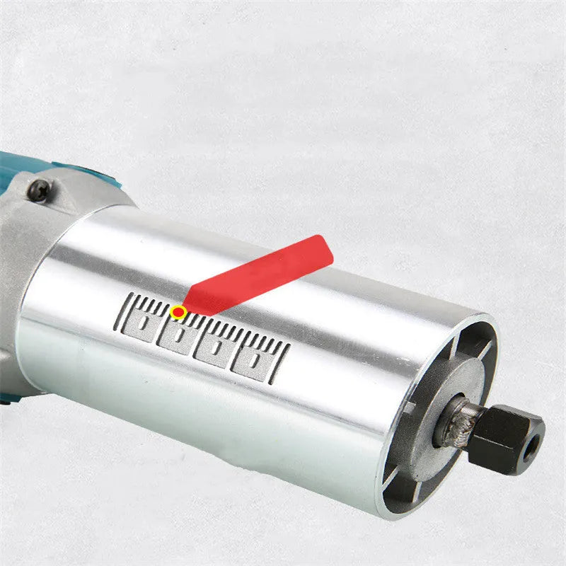 800W electric wood polishing trimmer handheld sander with aluminium casing.