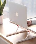 White Whale Race folding laptop bracket with heat sink base for Apple MacBook computers