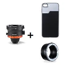 Rugged black mobile phone case with built-in lens cover for Samsung NOTE10 and iPhone 8 Plus, PC aluminium TPU construction
