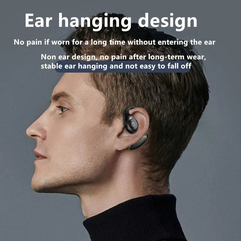 Wireless Bluetooth headset with ear hook in black, white, orange and Air39 colours