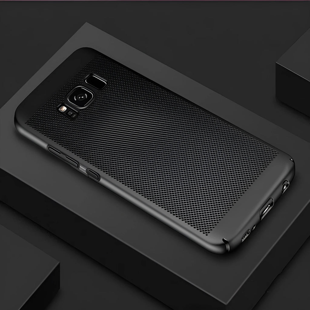 Clear resin phone case for Samsung S8 Plus with slim hard shell back