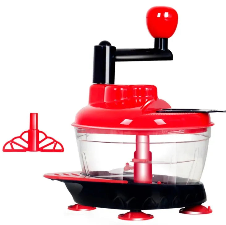 Manual multifunction meat grinder with stainless steel blade and PP plastic body for mincing meat and vegetables