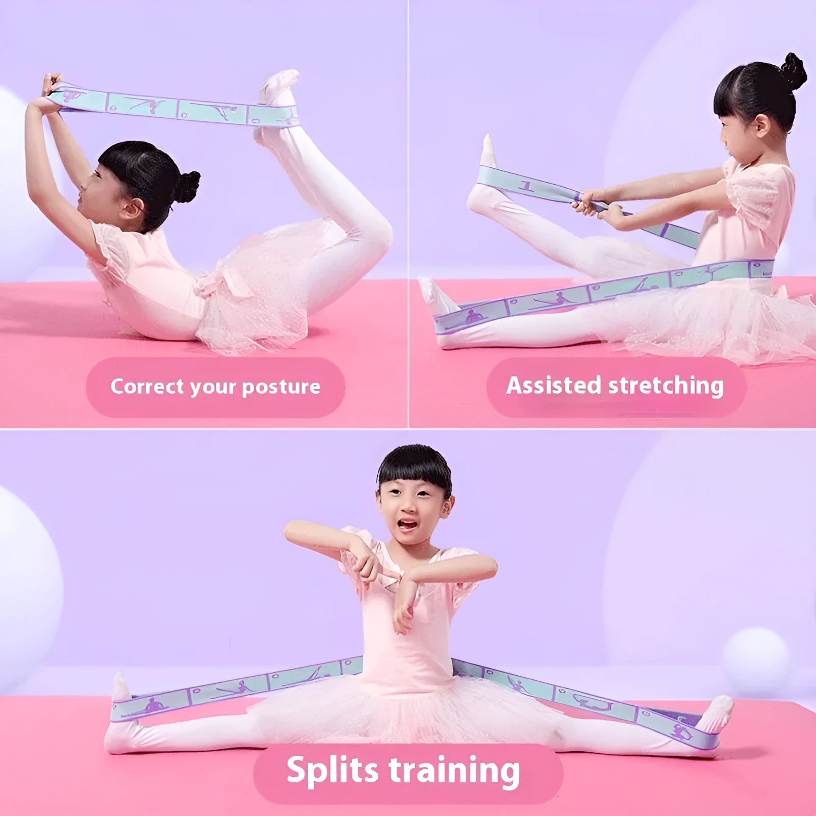 Digital eight-grid stretch belt for Latin dance and yoga in multiple colour options
