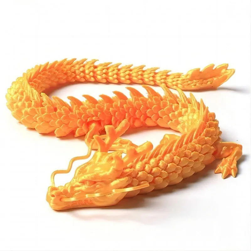 30cm long 3D-printed Chinese dragon car ornament in multiple colour options