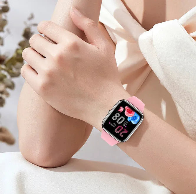 Y9Pro Smart Watch with Bluetooth calling IP67 water resistant TFT screen black colour on wrist