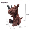 Soft plush pet toy animal doll in design of small yellow duck with plaid pattern