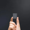 Black digital voice recorder with zinc alloy case and USB port