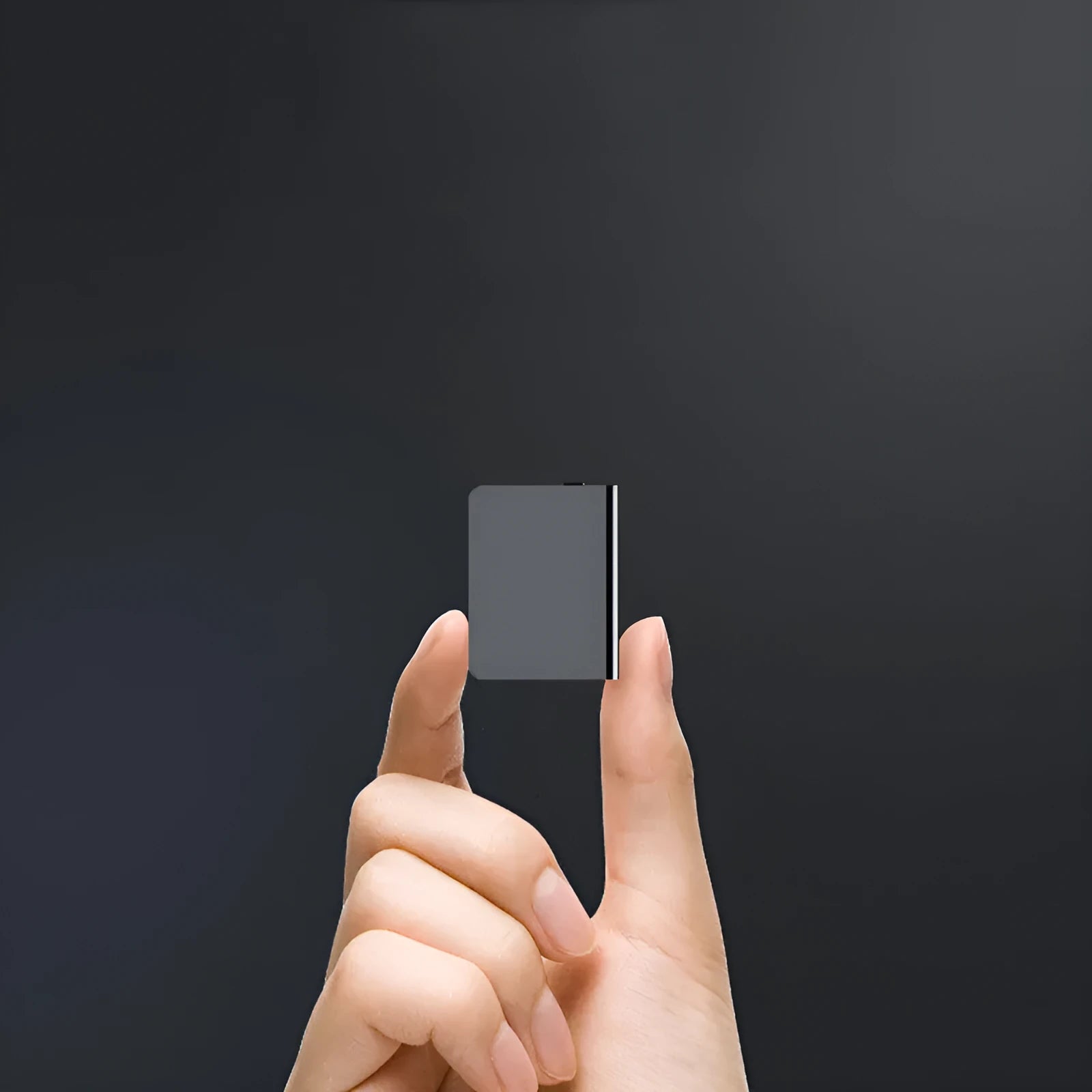 Black digital voice recorder with zinc alloy case and USB port