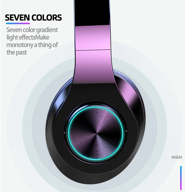 T6 wireless Bluetooth headset with microphone for calls and music.