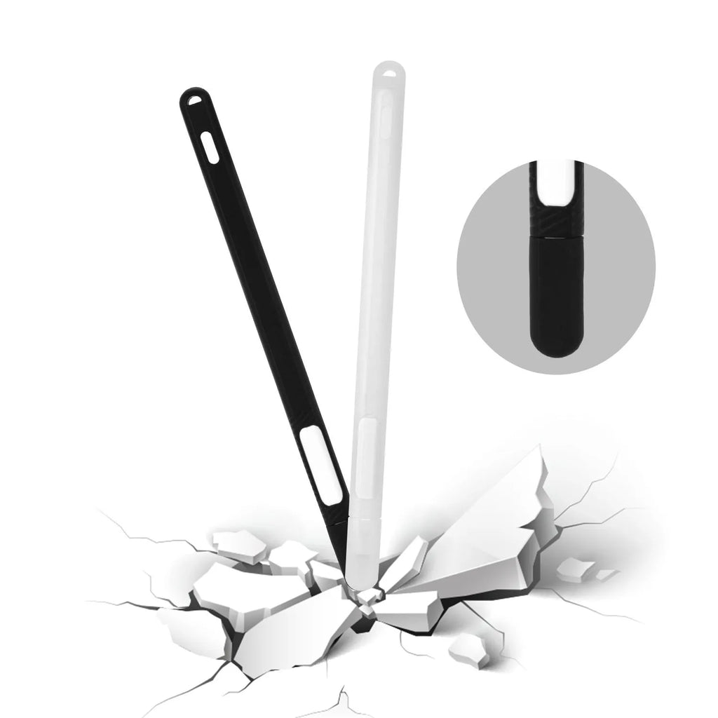 Silicone touch pen set storage protective cover for Apple Pencil 2 in soft grip design