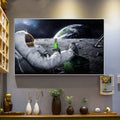 Frameless American style poster print in HZ205 for living room wall decoration, shown as a flat single-piece oil painting print