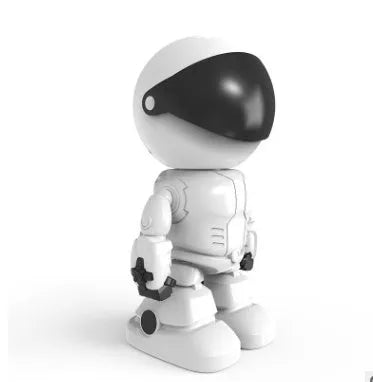 1080p indoor WiFi IP camera robot style white with pan tilt night vision and UK plug