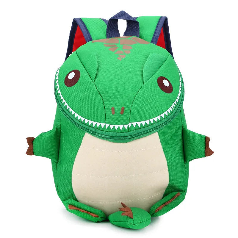 3D animal backpack for preschool children in cartoon cute style with burden reduction design
