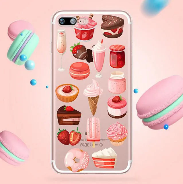 Transparent TPU and PC phone case for multiple smartphone models on a table