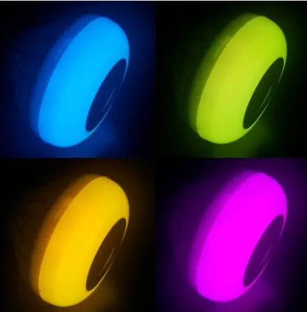 White E27 Bluetooth speaker bulb with LED lighting and integrated wireless audio functionality