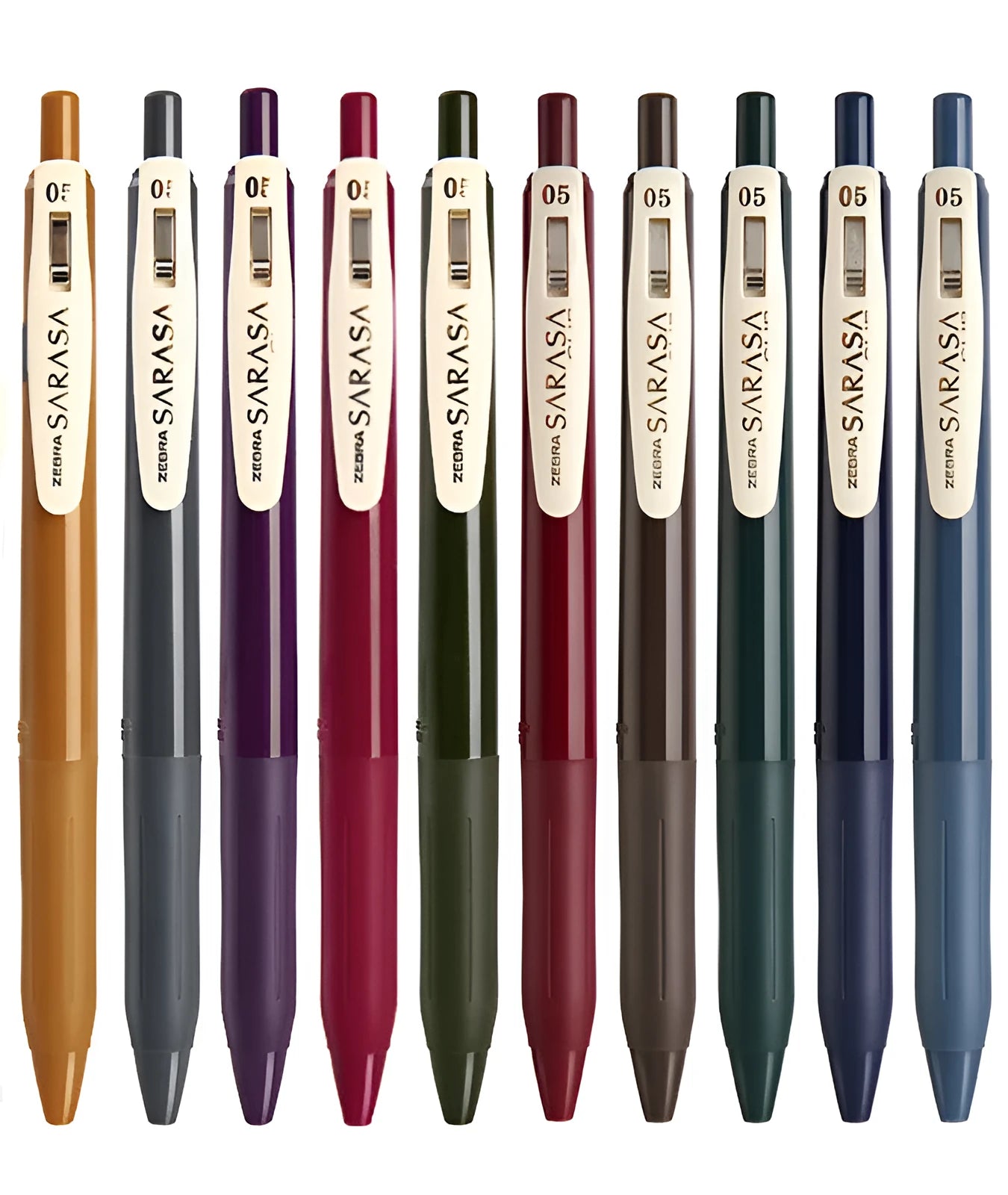 0.5mm bullet press water pen in retro colour options with refillable gel ink cartridge