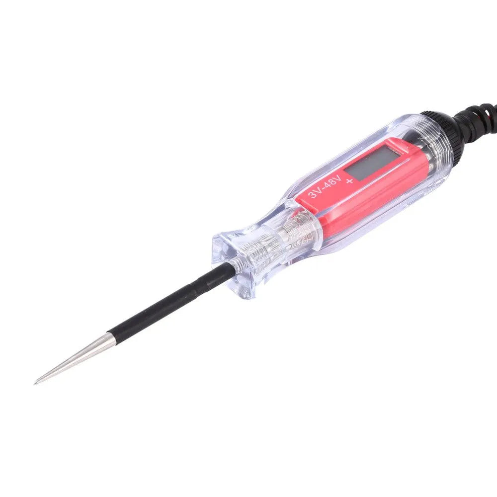 Red car special voltage tester pen 220mm for automobiles and RVs