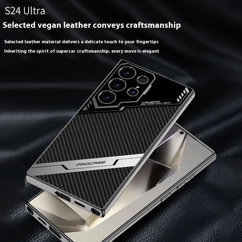Electroplated TPU phone case for Samsung S24 Ultra in Poplar Green colour