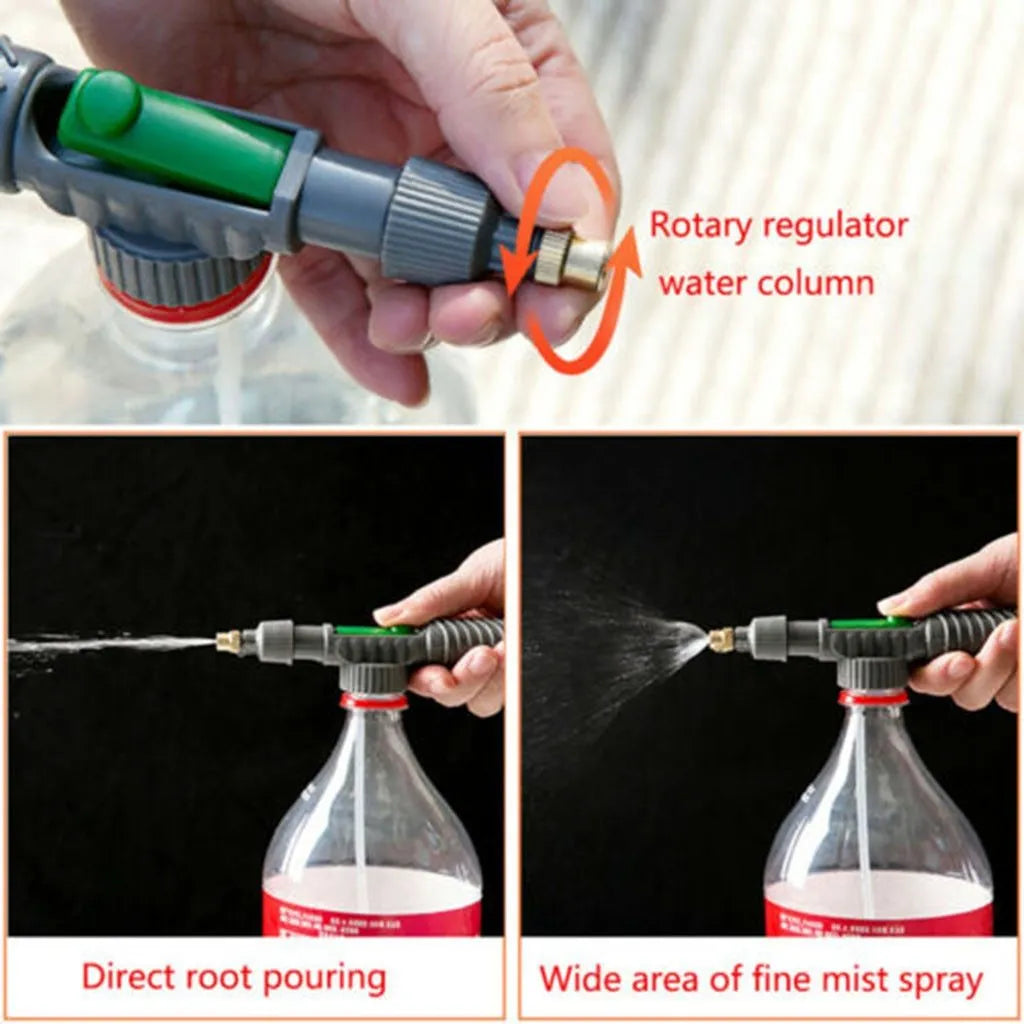Universal beverage bottle watering sprayer nozzle with 30cm tube for household plants